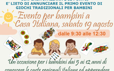 RSVP: Comites’ Children’s Event: Learn & Play Scopa with Il Punto & Casa