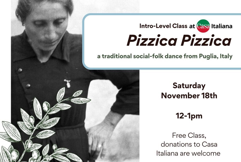 Learn the Pizzica dance – Sat Nov 18