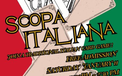 Next Italian Scopa is Sat Jan 11